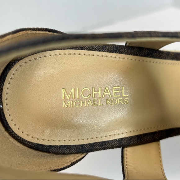 Michael Kors Womens Berkley Espadrille Wedge Sandals Sz 8M Tried On Only! No Box - Picture 9 of 13